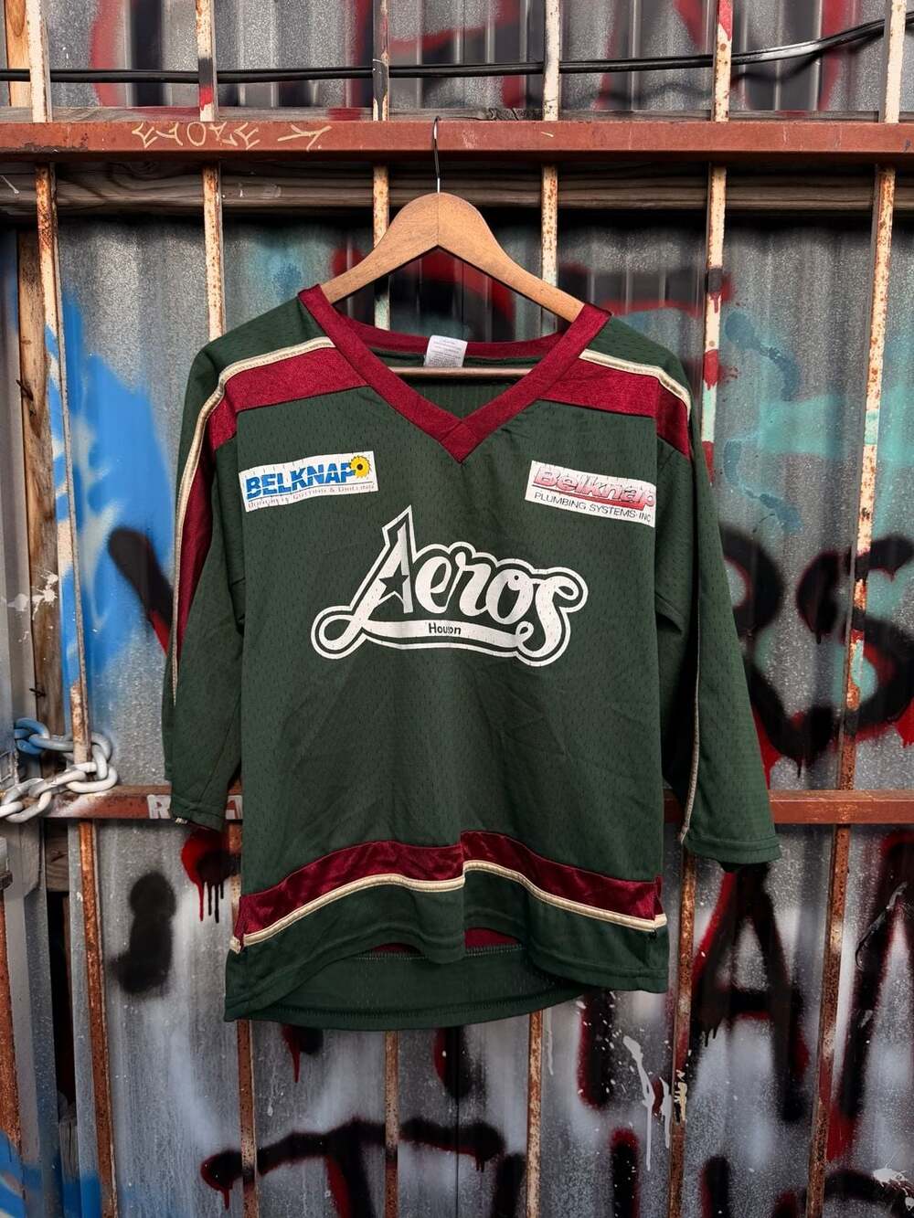 Vintage Park Antony Houston Aeros Youth Replica Hockey Jersey Size 18/20